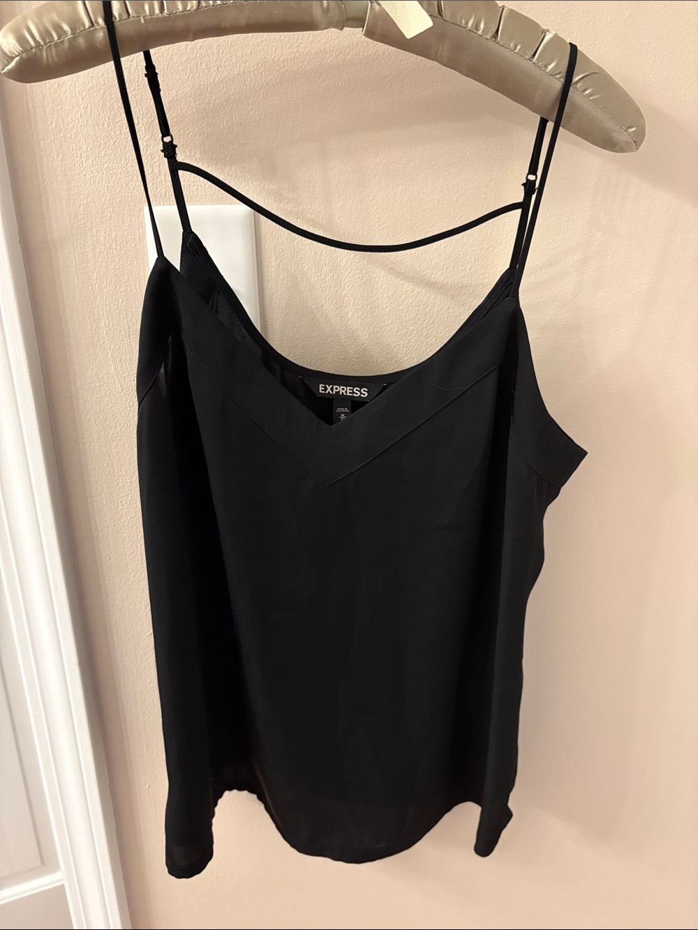 Express Black V-Neck Strappy Cami